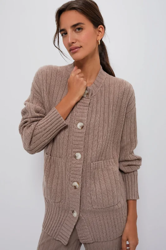 Fungi Pensdale Relaxed Knit Jacket Welt Pockets Slit Pockets Flap Pockets