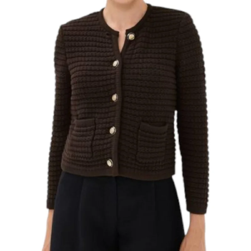Gaspard Jacket In Chocolate Anorak Shell Jacket Lightweight Jacket
