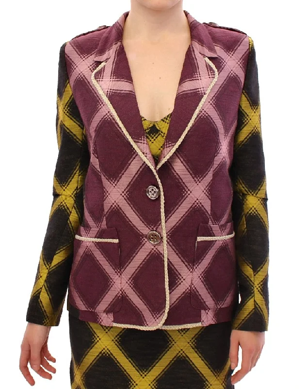 House of Holland  checke blazer Women's jacket Cardigan Sweater Pullover