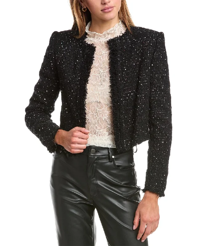 IRO Cheril Wool-Blend Jacket Front Pockets Side Pockets Patch Pockets