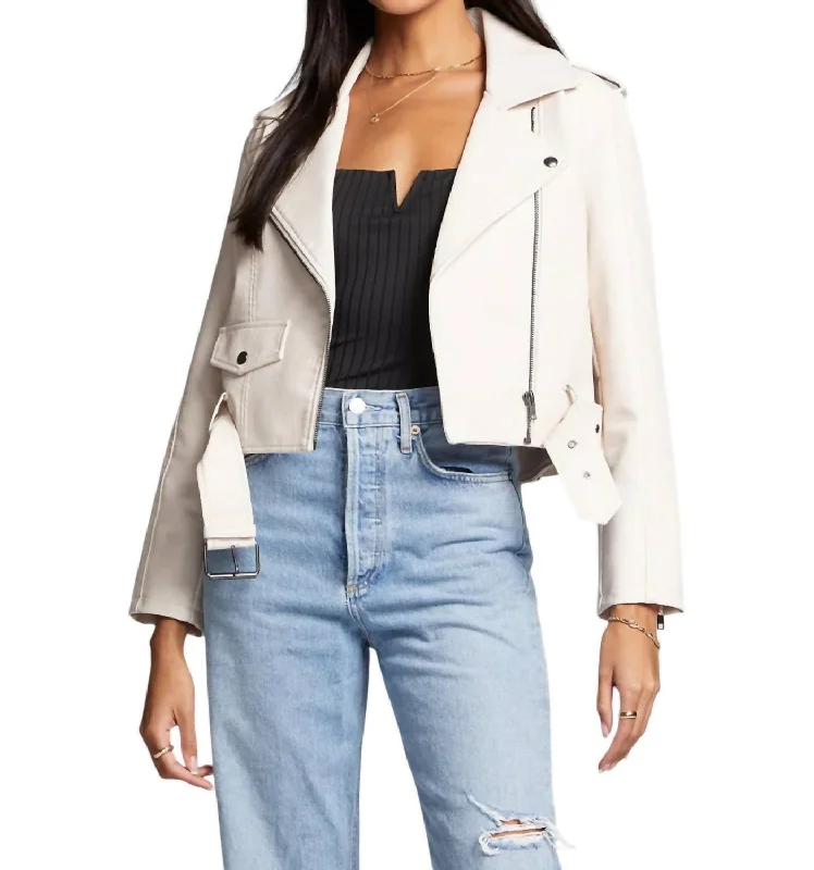 Isola Jacket In Bone Hoodie Zip-Up Jacket Button-Up Jacket