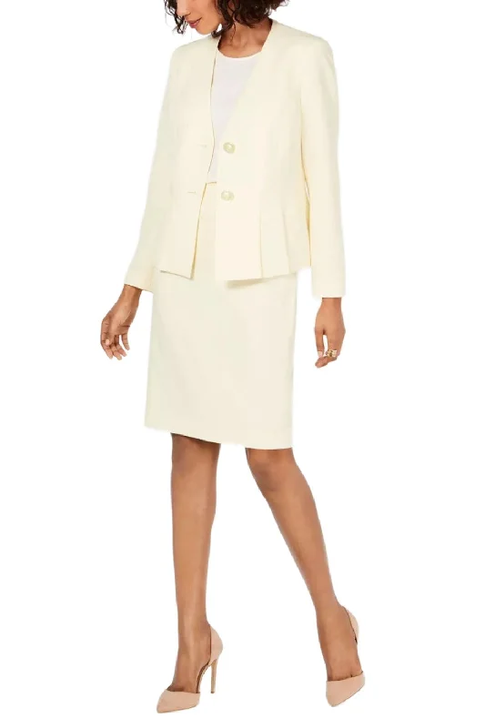 Le Suit Collarless 2 Button Long Sleeve Jacket Mid Waist Zipper Hook & Eye Closure Crepe Suit 2 Piece Set Corduroy Jacket Velvet Jacket Brocade Jacket Le Suit Collarless 2 Button Long Sleeve Jacket Mid Waist Zipper Hook & Eye Closure Crepe Suit 2 Piece Set Corduroy Jacket Velvet Jacket Brocade Jacket