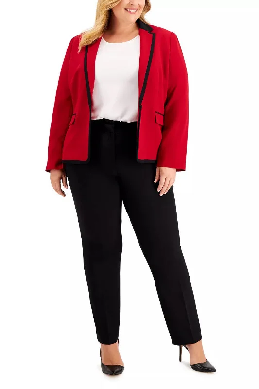 Le Suit Notched Collar One Button Closure Slit Cuff Piping Detail Jacket with Button Hook Zipper Closure Striped Jacket Polka Dot Jacket Floral Jacket Le Suit Notched Collar One Button Closure Slit Cuff Piping Detail Jacket with Button Hook Zipper Closure Striped Jacket Polka Dot Jacket Floral Jacket