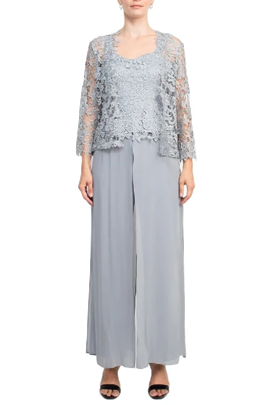 Marina Sweet Heart Neck Sleeveless Back Zipper Wide Leg Jumpsuit With Matching Lace Jacket Denim Jacket Leather Jacket Suede Jacket Marina Sweet Heart Neck Sleeveless Back Zipper Wide Leg Jumpsuit With Matching Lace Jacket Denim Jacket Leather Jacket Suede Jacket