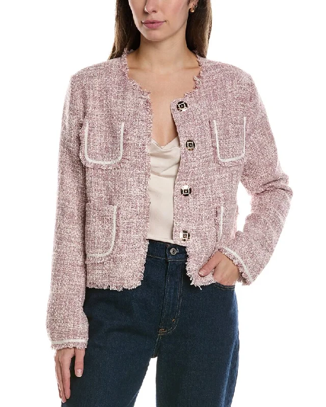 MEIVEN Tweed Jacket Quilted Jacket Puffer Jacket Insulated Jacket