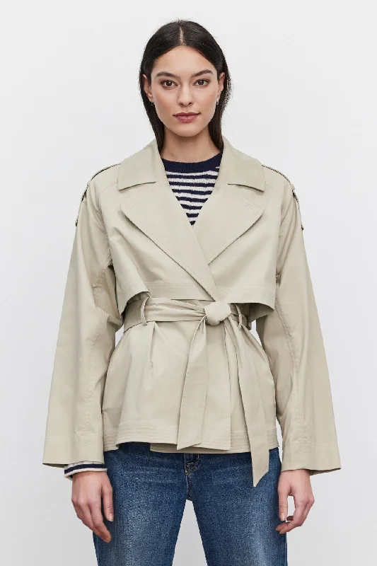NANCY TRENCH JACKET Plaid Jacket Tartan Jacket Houndstooth Jacket