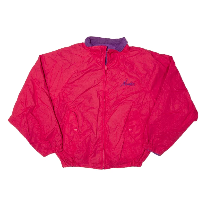NAUTICA Reversible Bomber Jacket Pink 90s Womens M Tiered Jacket Buttoned Jacket Zippered Jacket NAUTICA Reversible Bomber Jacket Pink 90s Womens M Tiered Jacket Buttoned Jacket Zippered Jacket