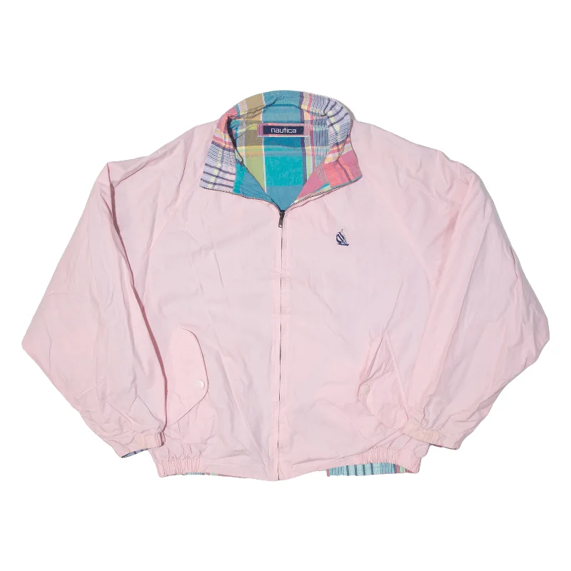 NAUTICA Reversible Lined Jacket Pink Womens L Fitted Jacket Loose Jacket Oversized Jacket NAUTICA Reversible Lined Jacket Pink Womens L Fitted Jacket Loose Jacket Oversized Jacket