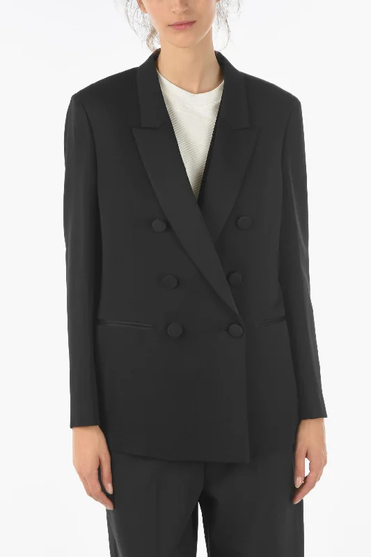 Neil Barrett Double-breasted DOUBLE TUXEDO JACKET Blazer with Vest Striped Jacket Polka Dot Jacket Floral Jacket Neil Barrett Double-breasted DOUBLE TUXEDO JACKET Blazer with Vest Striped Jacket Polka Dot Jacket Floral Jacket