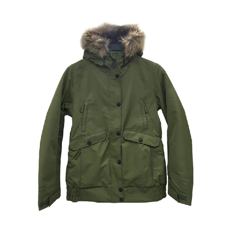 Powder Room Cascade Insulated Jacket Satin Jacket Silk Jacket Chiffon Jacket
