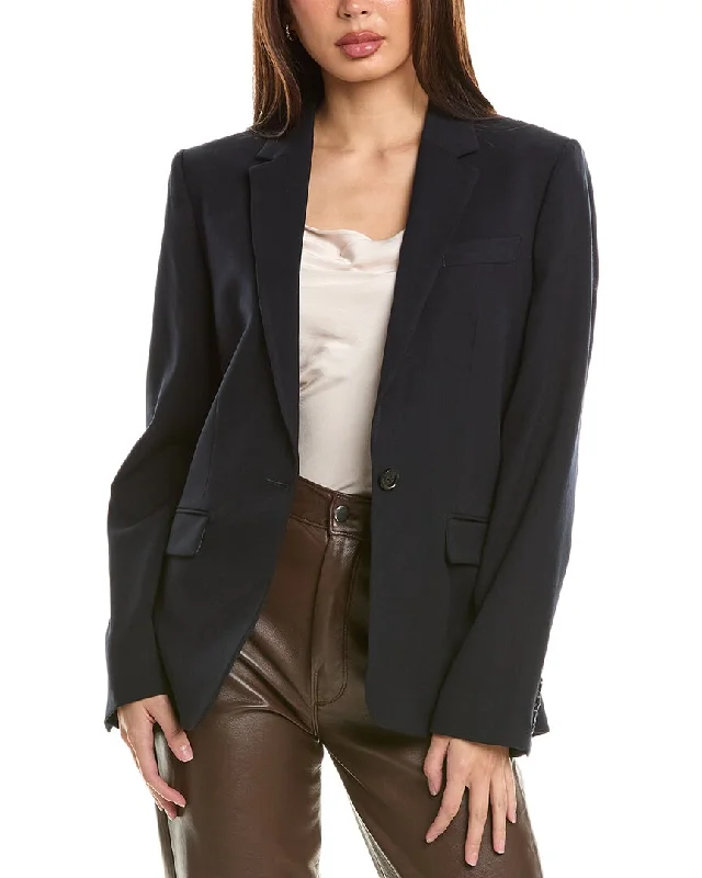 Reiss Jess Jacket Notch Collar Peter Pan Collar Cowl Neck