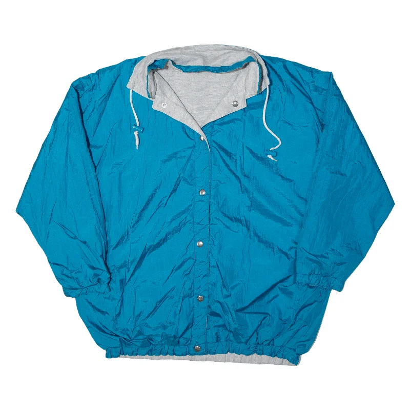 Reversible Coach Jacket Blue Womens M Wool Jacket Cashmere Jacket Tweed Jacket