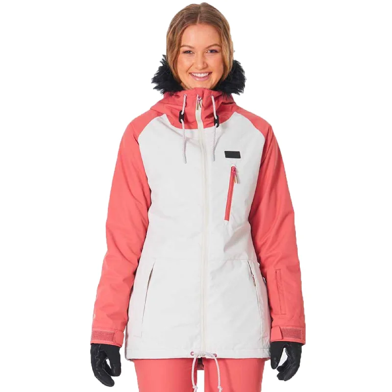 Rip Curl Annie Snow Jacket Front Pockets Side Pockets Patch Pockets