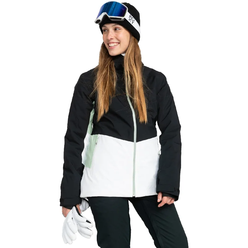 Roxy Peakside Jacket 2024 One-Shoulder Jacket Off-the-Shoulder Jacket Asymmetrical Jacket