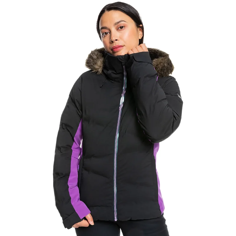 Roxy Snowstorm Jacket Snapped Jacket Toggled Jacket Drawstring Jacket