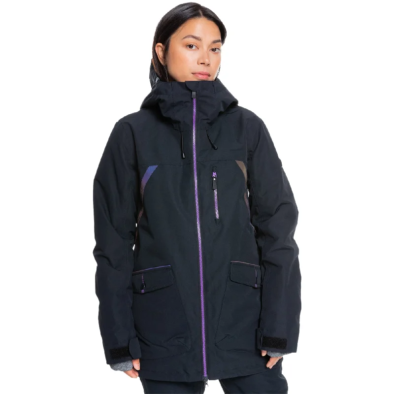 Roxy Stated Warmlink Jacket 2022 Zippered Front Buttoned Front Snap Front