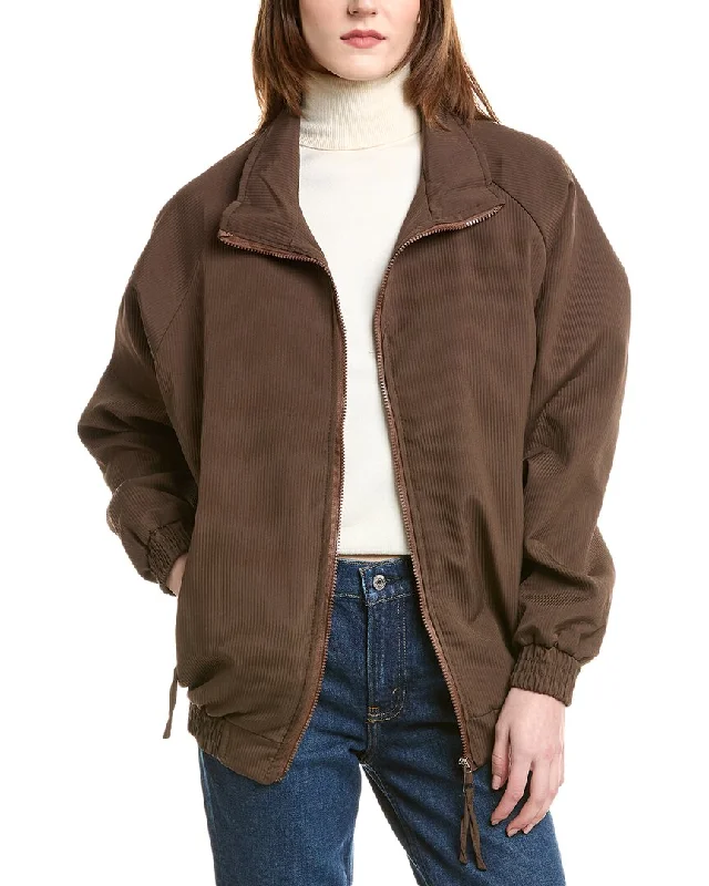 SERENETTE Ribbed Jacket Rayon Fabric Velvet Fabric Corduroy Fabric