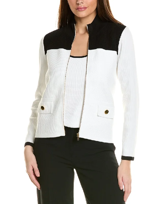 St. John Spectator Stretch Jacket Wool Jacket Cashmere Jacket Tweed Jacket