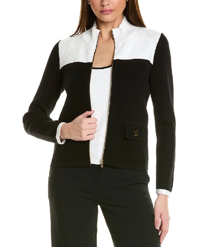 St. John Spectator Stretch Jacket V-Neck Jacket Boat Neck Jacket Square Neck Jacket