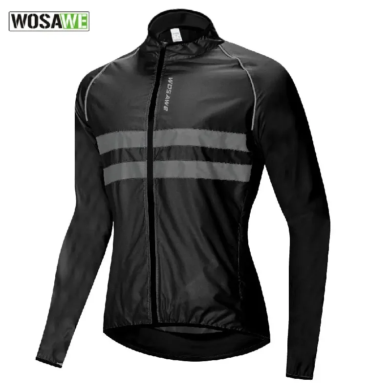 WOSAWE Ultralight Reflective Men Cycling Jacket Long Waterproof Windproof Road Mountain Bike MTB Jackets Bicycle Windbreaker Faux Fur Jacket Real Fur Jacket Shearling Jacket WOSAWE Ultralight Reflective Men Cycling Jacket Long Waterproof Windproof Road Mountain Bike MTB Jackets Bicycle Windbreaker Faux Fur Jacket Real Fur Jacket Shearling Jacket
