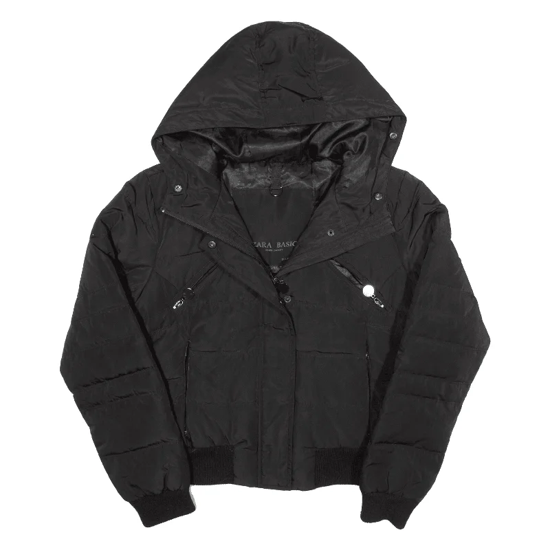 ZARA BASIC Down Insulated Puffer Jacket Black Womens XL Striped Jacket Polka Dot Jacket Floral Jacket ZARA BASIC Down Insulated Puffer Jacket Black Womens XL Striped Jacket Polka Dot Jacket Floral Jacket