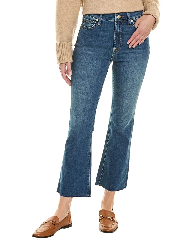 7 For All Mankind High-Waist Autumn Slim Kick Jean Elegant Bootcut Fit Jeans