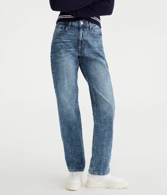 Aeropostale High-Rise Baggy Jean Classic Slim Fit Jeans