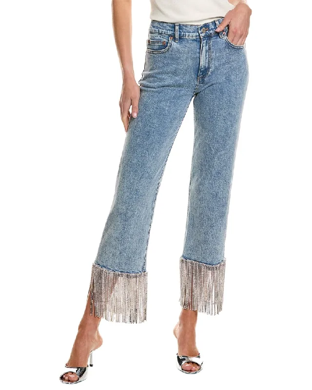 alice + olivia Amazing Boyfriend Jean Cozy Wide-Legged Jeans