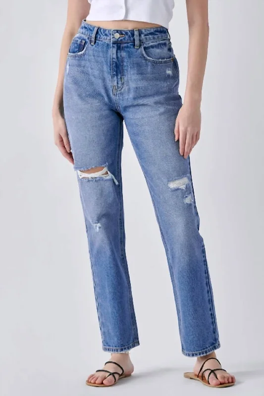 All About You Jeans In Medium Wash Denim Casual Skinny Fit Jeans