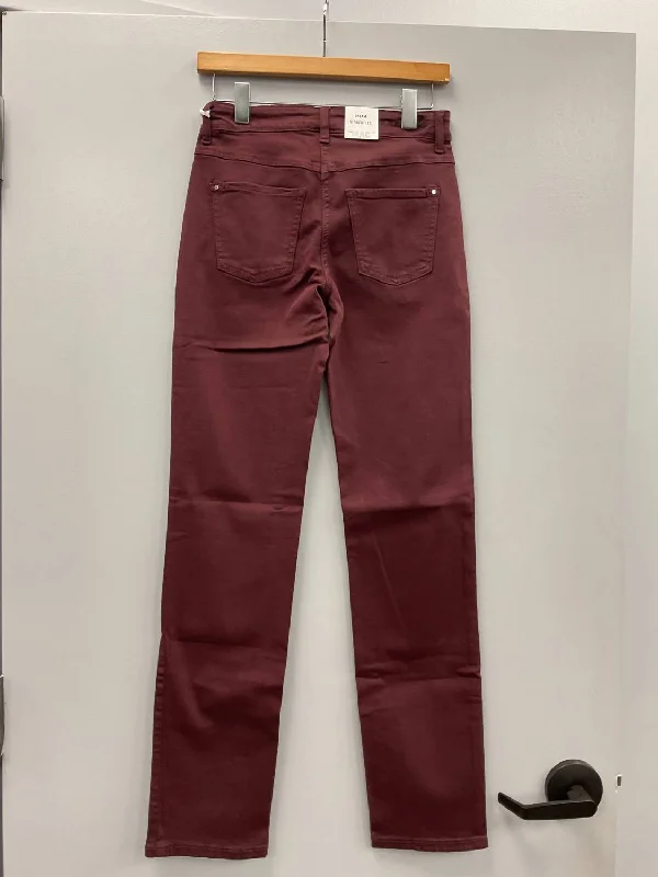Berry Dream Straight Cotton Stretch Jeans Chic Ripped Jeans