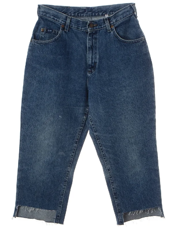 Label Jenny Step Hem Jeans Comfortable Straight-Legged Denim