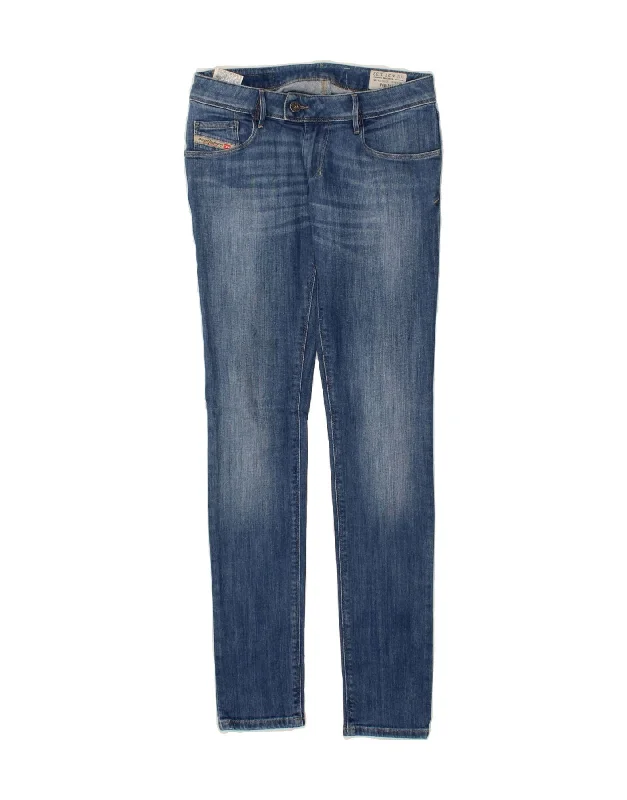 DIESEL Womens Nevy Slim Tapered Jeans W27 L32 Blue Cotton Stylish High-Waisted Denim DIESEL Womens Nevy Slim Tapered Jeans W27 L32 Blue Cotton Stylish High-Waisted Denim