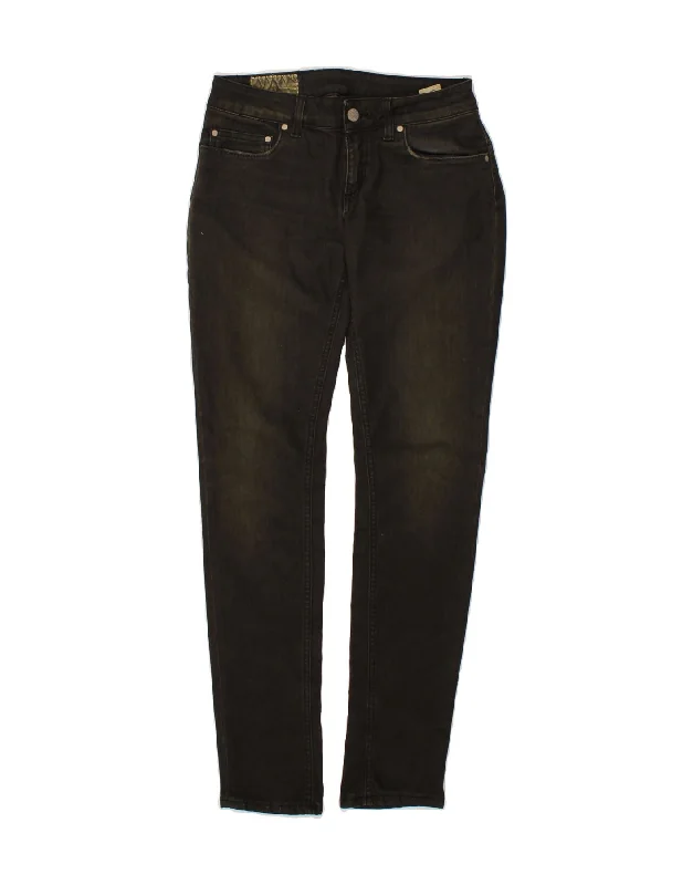 DONDUP Womens Slim Jeans W28 L31 Black Cotton Comfortable Mid-Rise Jeans