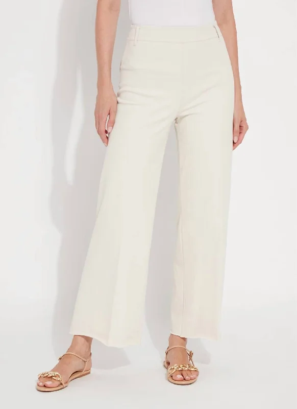 Erin Wide Leg Denim Jeans In Oat Casual Loose Fit Jeans