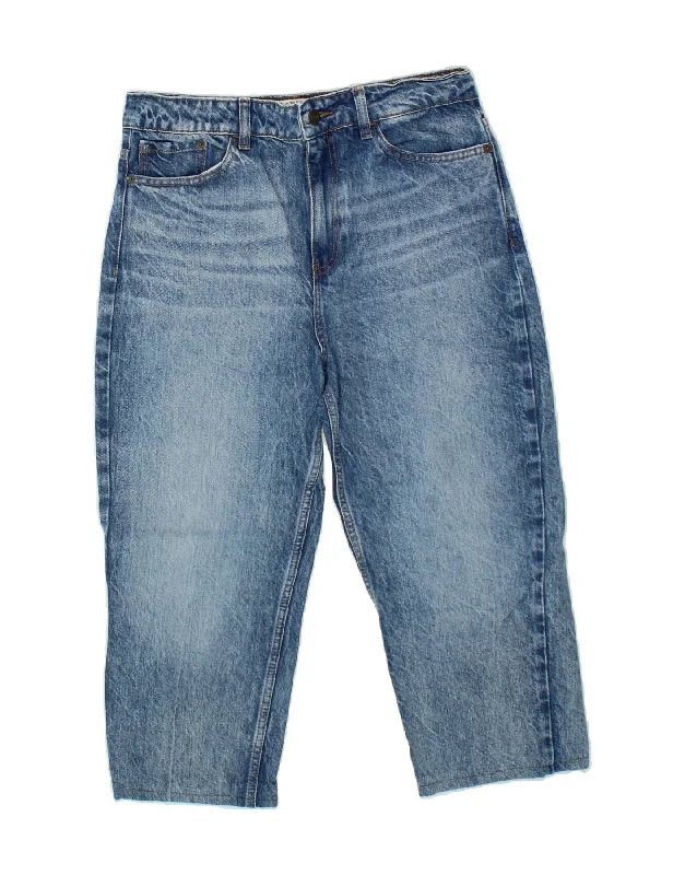 FAT FACE Womens Mom Jean Capri Jeans UK 12 Medium W32 L20 Blue Cotton Comfortable Stretch Fit Jeans FAT FACE Womens Mom Jean Capri Jeans UK 12 Medium W32 L20 Blue Cotton Comfortable Stretch Fit Jeans