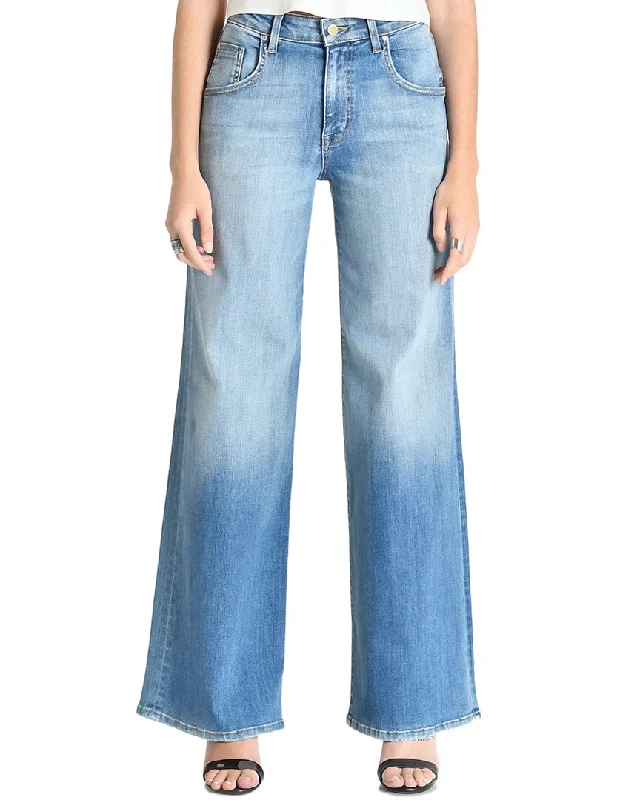 Fidelity Denim Ziggy Madison Super Wide Leg Jean Trendy Wide-Leg High-Waist Denim