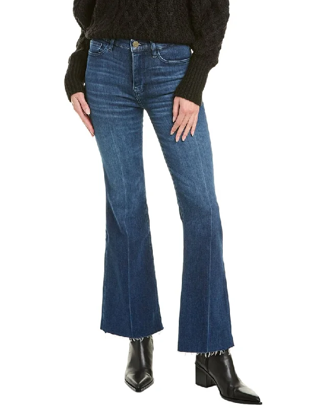 FRAME Denim Le Easy Calvin Flare Jean Stylish Acid-Wash Jeans