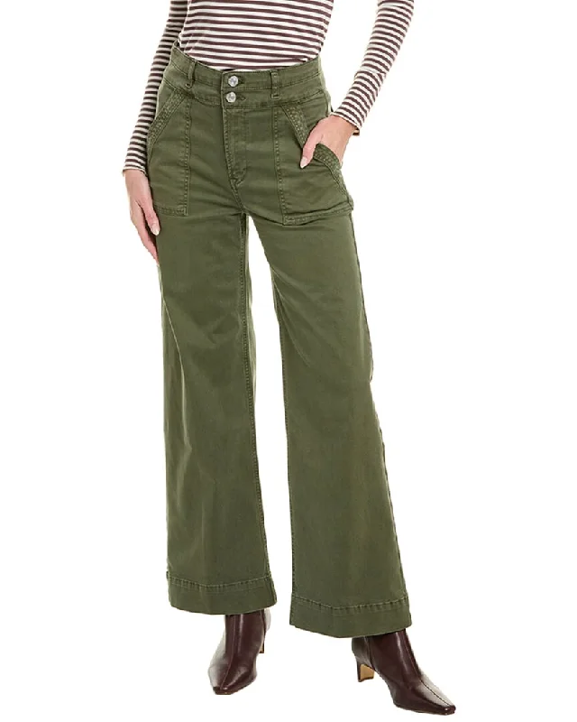 FRAME Denim Slim Washed Surplus Palazzo Jean Comfortable Stretch Denim Jeans