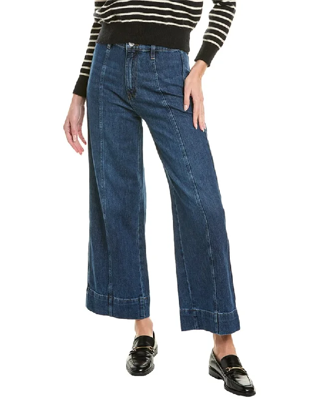 FRAME Denim The Seamed Etta Wide Leg Jean Cozy Stretch High-Waist Jeans