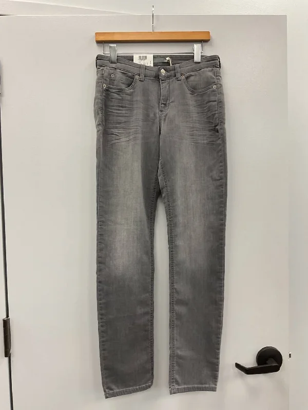 Grey Jog Cotton Stretch Jeans Chic Dark-Wash Skinny Jeans
