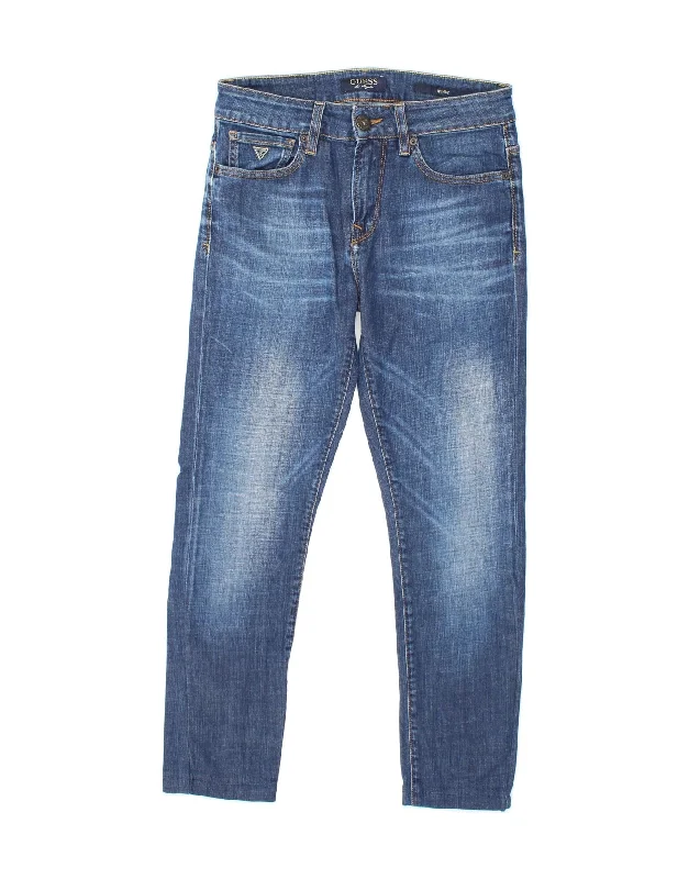 GUESS Womens Skinny Jeans W28 L27 Blue Cotton Cozy Relaxed Fit Denim Jeans