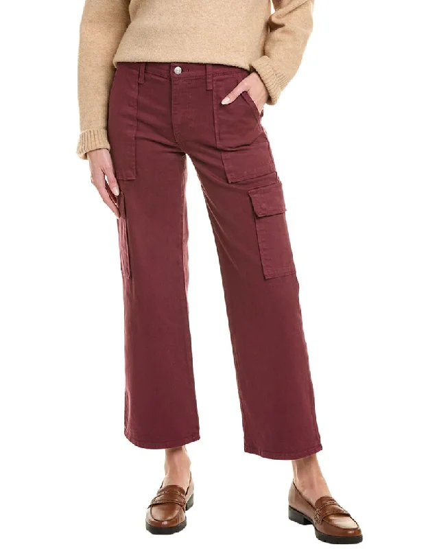 HUDSON Jeans Rosalie Zinfandel Wide Leg Jean Fashionable Raw Edge Jeans