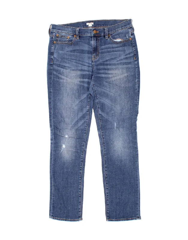 J. CREW Womens Slim Jeans W28 L28 Blue Cotton Comfortable Dark Wash Jeans