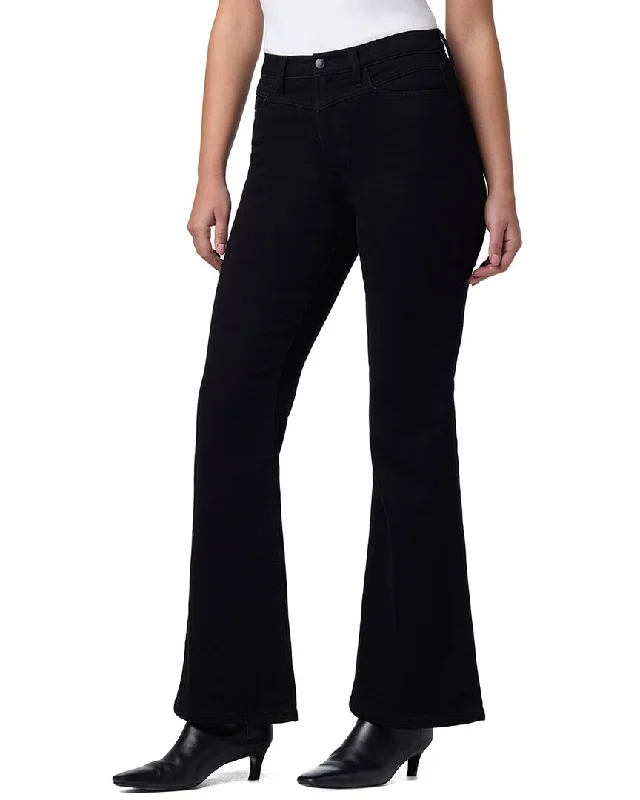 JOE'S Jeans Black Rinse High-Rise Flare Jean Comfortable Ankle Jeans