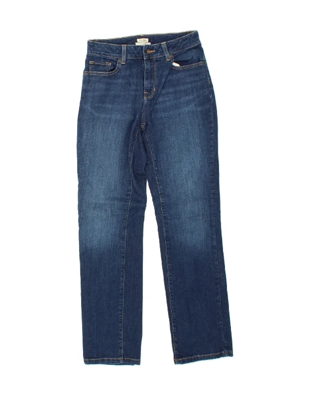L.L.BEAN Womens Classic Fit Straight Jeans US 2 XS W28 L29 Navy Blue Trendy Classic Fit Jeans L.L.BEAN Womens Classic Fit Straight Jeans US 2 XS W28 L29 Navy Blue Trendy Classic Fit Jeans