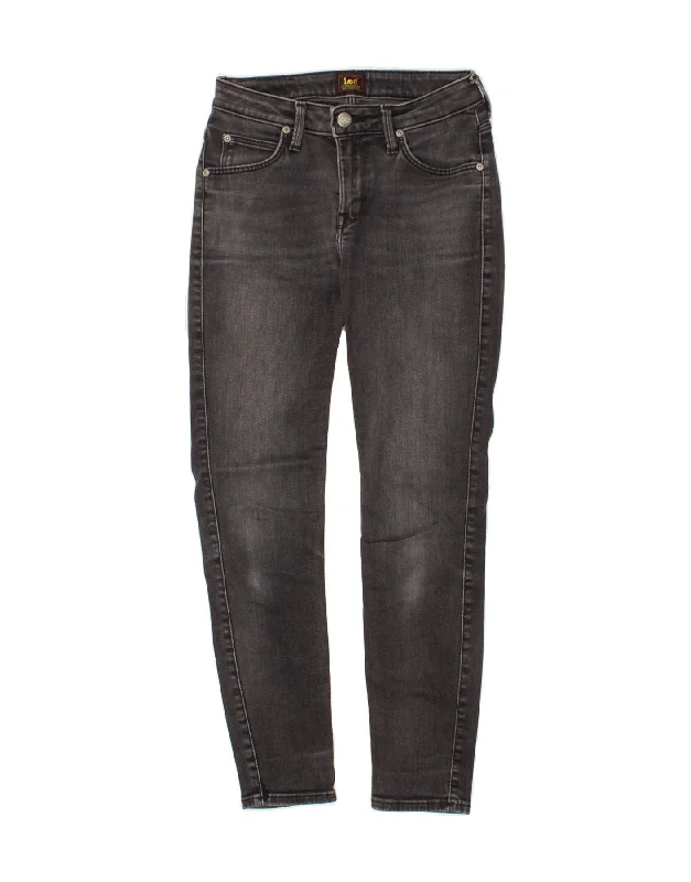 LEE Womens Scarlett High Skinny Jeans W27 L26 Grey Cotton Casual Light Wash Jeans