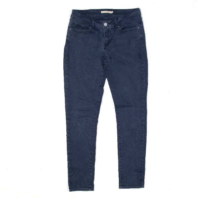 LEVI'S 711 Jeans Blue Denim Regular Skinny Womens W26 L28 Fashionable Straight Cut Jeans LEVI'S 711 Jeans Blue Denim Regular Skinny Womens W26 L28 Fashionable Straight Cut Jeans