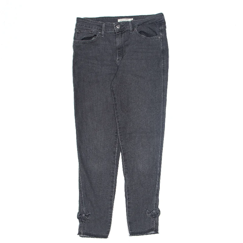 LEVI'S 719 High Rise Jeans Black Denim Regular Skinny Womens W29 L26 Comfortable Stretch Fit Jeans LEVI'S 719 High Rise Jeans Black Denim Regular Skinny Womens W29 L26 Comfortable Stretch Fit Jeans