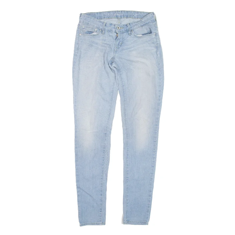 LEVI'S Demi Curve Mid Rise Jeans Blue Denim Slim Skinny Womens W25 L32 Classic Blue Denim Jeans