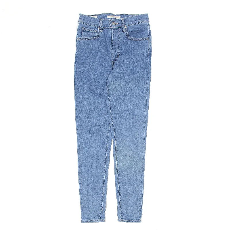 LEVI'S High Rise 791 Big E Jeans Blue Denim Regular Skinny Womens W24 L26 Fashionable Raw Edge Jeans LEVI'S High Rise 791 Big E Jeans Blue Denim Regular Skinny Womens W24 L26 Fashionable Raw Edge Jeans